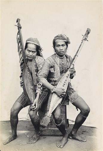 (PHILIPPINES) A group of 59 photographs of the Philippines, including many individual and group portraits of natives, and the surroundi